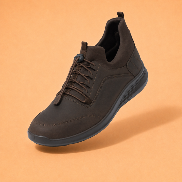 Kansas EK-04 Men Dark Brown Casual Shoes Ergonstyle