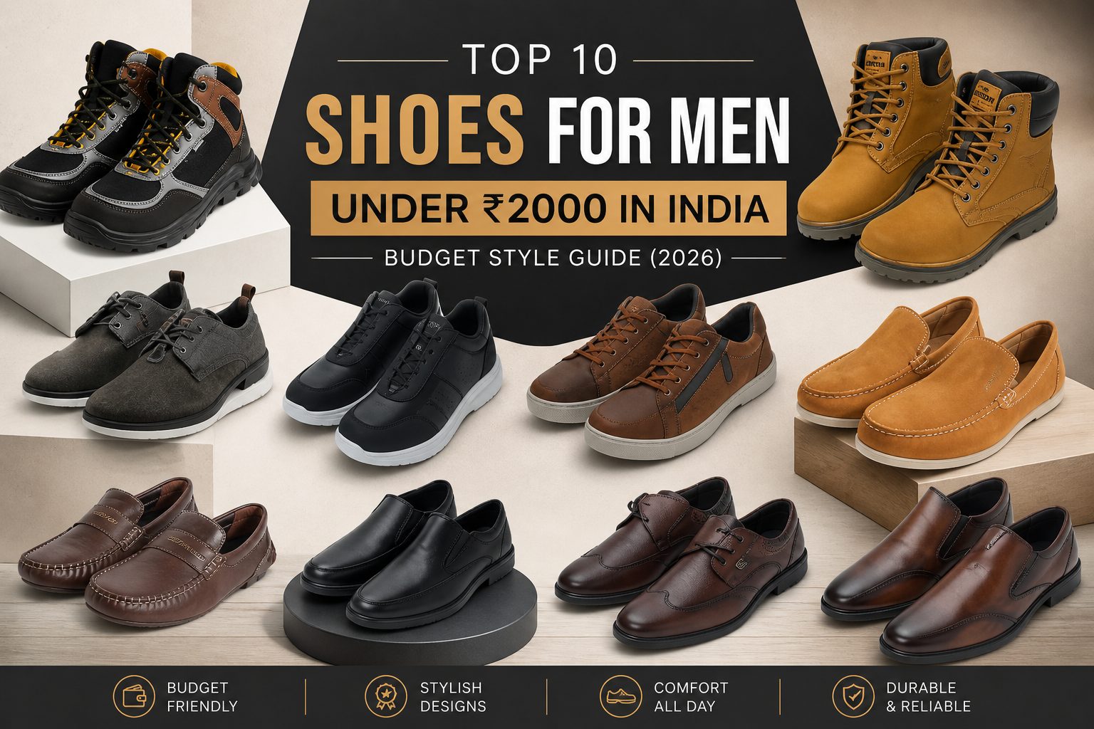 Top 10 Shoes for Men Under ₹2000 in India – Budget Style Guide (2026) Ergonstyle