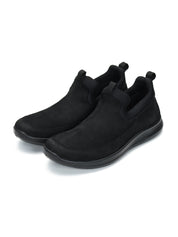 Tuscony Kyoto Slip‑In Men’s Black Casual Shoes Ergonstyle
