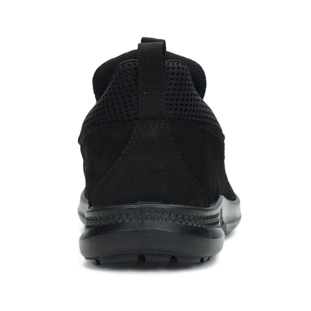 Tuscony Kyoto Slip‑In Men’s Black Casual Shoes Ergonstyle