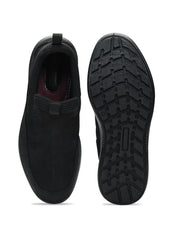 Tuscony Kyoto Slip‑In Men’s Black Casual Shoes Ergonstyle