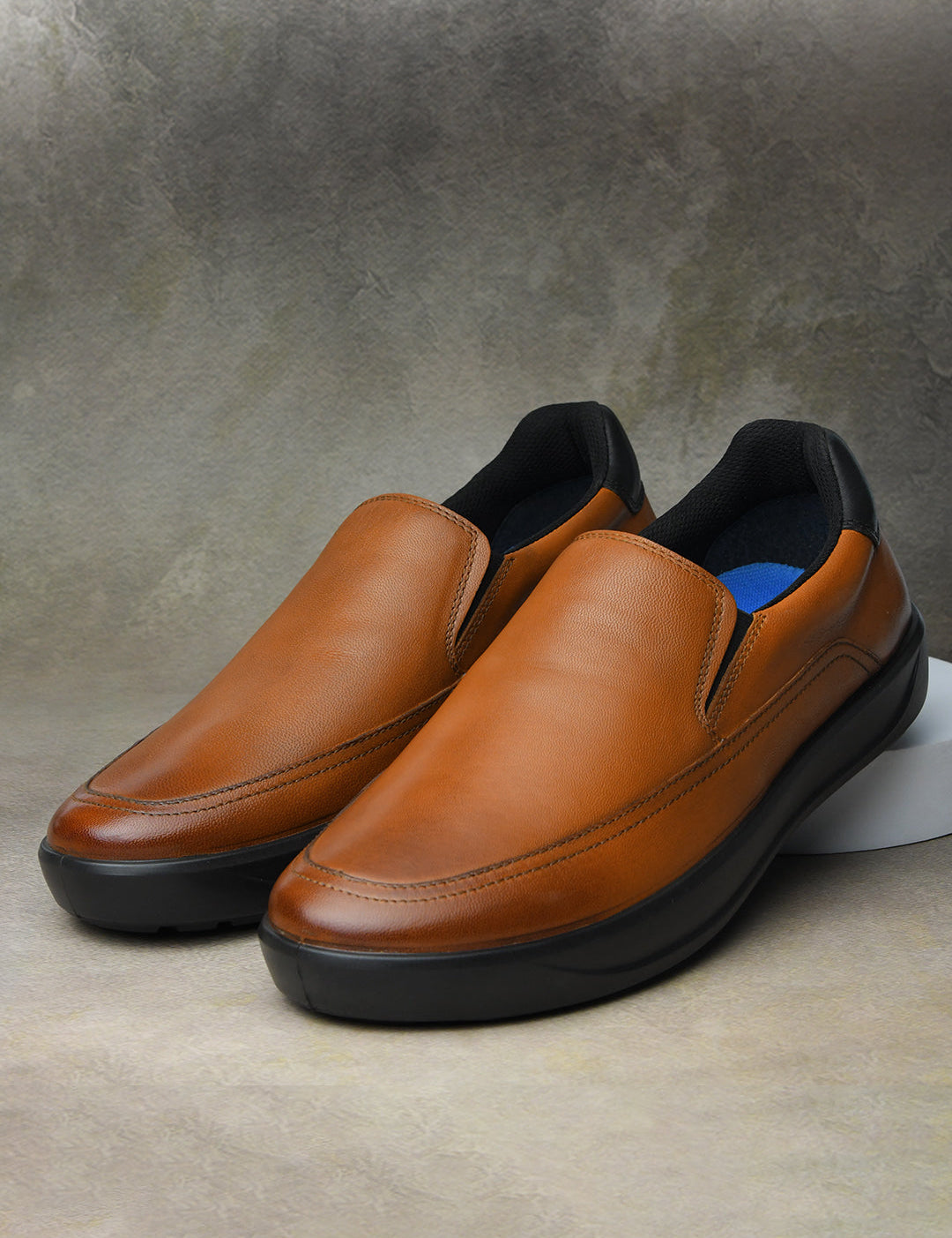 Denver Slip-On Tan Napa Casual Shoes Ergonstyle