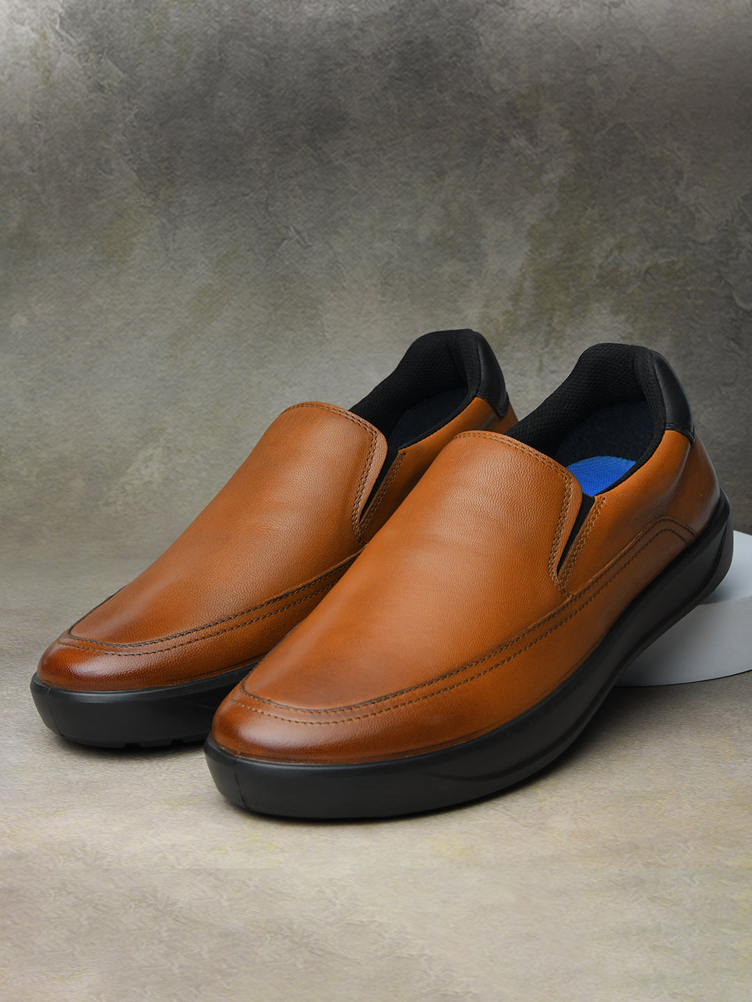 Denver Slip-On Tan Napa Casual Shoes Ergonstyle