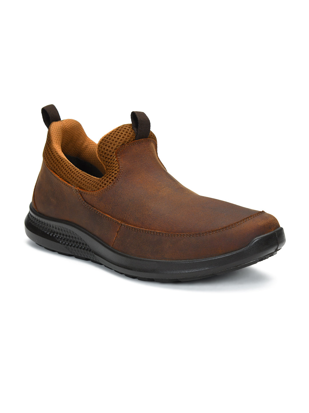 Tuscony Kyoto Slip‑In Men’s Brown Casual Shoes Ergonstyle