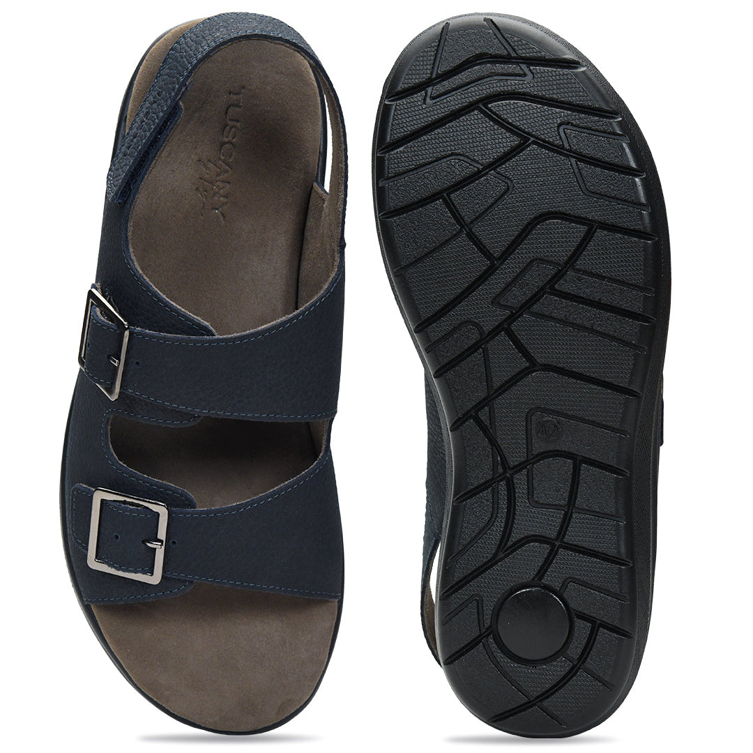 Tuscony Boston Sandals Navy – Classic Style Ergonstyle