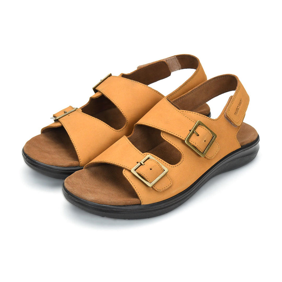 Tuscony Boston Sandals Tan  – Classic Style Ergonstyle