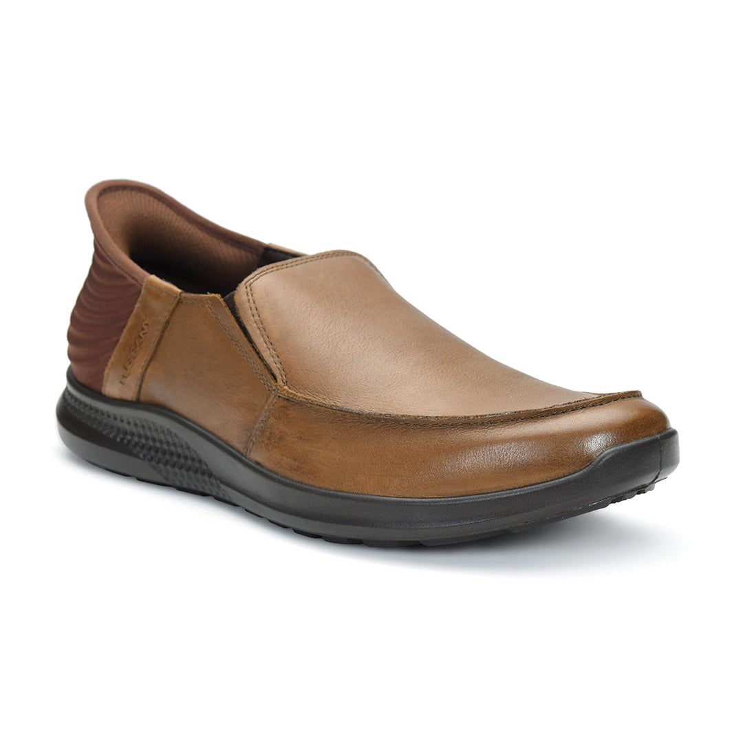 Tuscony Kyoto Slide Men’s Brown Casual Shoes Ergonstyle
