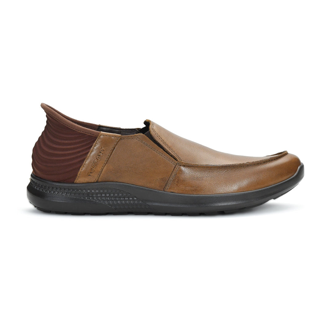 Tuscony Kyoto Slide Men’s Brown Casual Shoes Ergonstyle