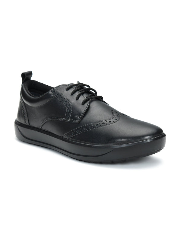 Denver Delmont Men's Black Casual Shoes Ergonstyle