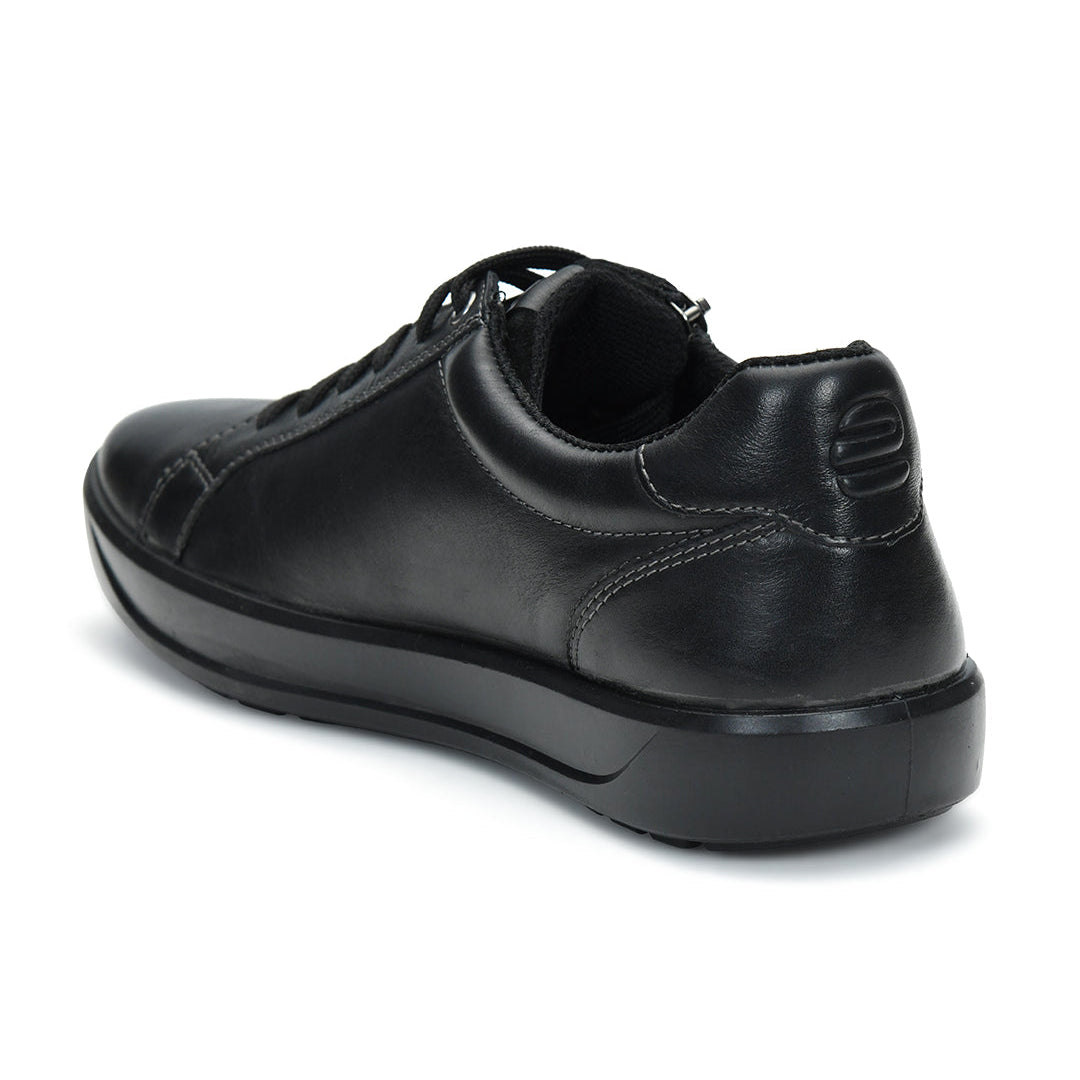 Denver Duozip Men's Black Casual Shoes Ergonstyle