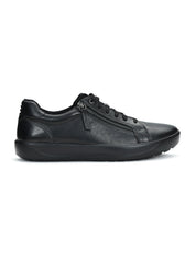 Denver Duozip Men's Black Casual Shoes Ergonstyle