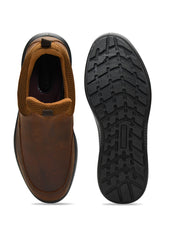 Tuscony Kyoto Slip‑In Men’s Brown Casual Shoes Ergonstyle