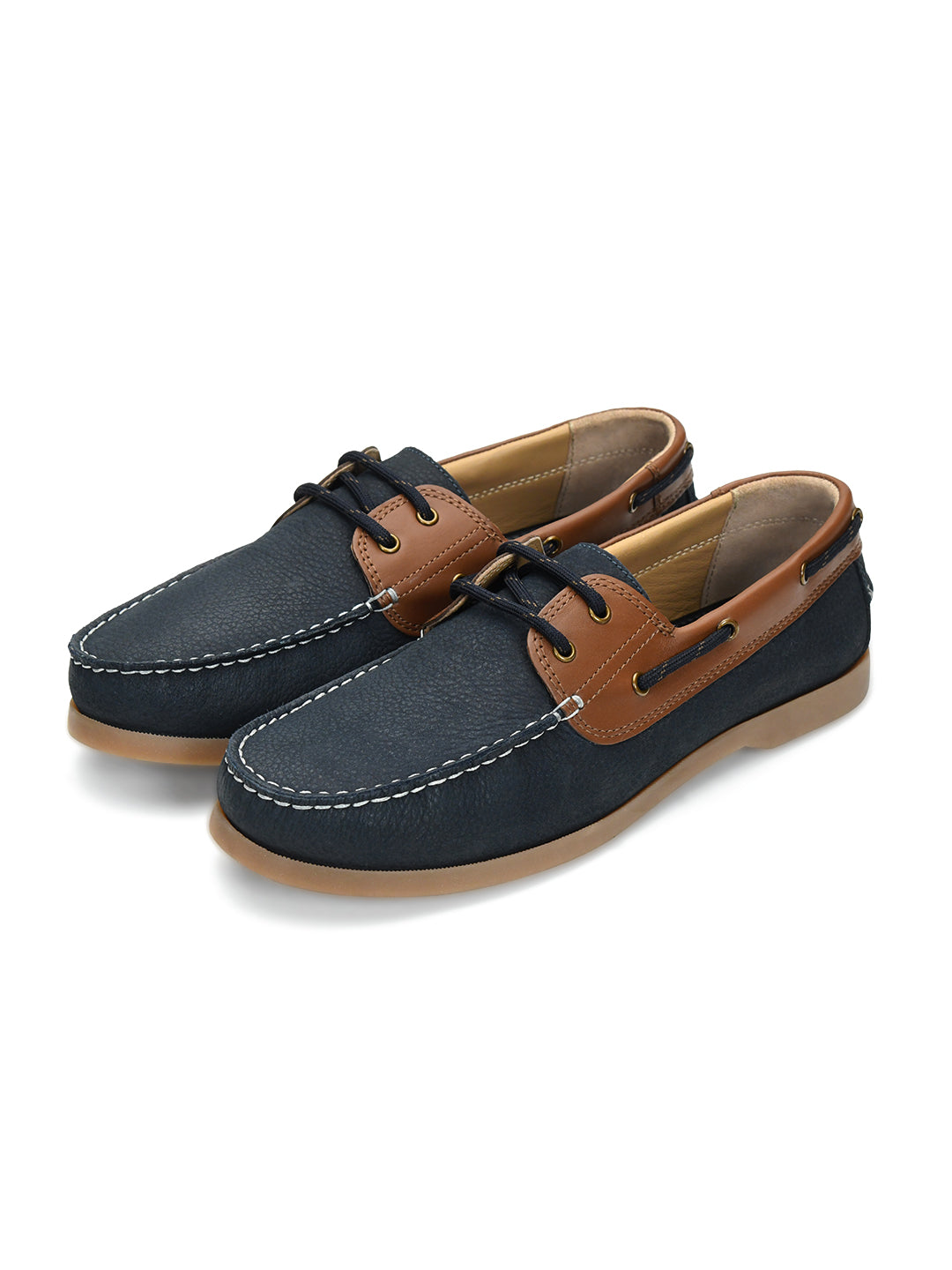 Tuscony Boat Shoe Slide Men’s Navy Casual Shoes Ergonstyle