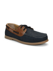 Tuscony Boat Shoe Slide Men’s Navy Casual Shoes Ergonstyle