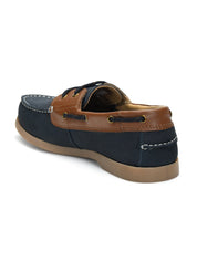 Tuscony Boat Shoe Slide Men’s Navy Casual Shoes Ergonstyle