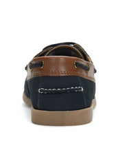 Tuscony Boat Shoe Slide Men’s Navy Casual Shoes Ergonstyle