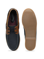 Tuscony Boat Shoe Slide Men’s Navy Casual Shoes Ergonstyle