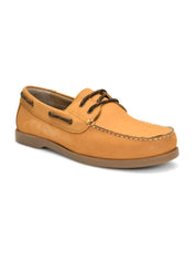 Tuscony Boat Shoe Slide Men’s Tan Casual Shoes Ergonstyle