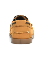 Tuscony Boat Shoe Slide Men’s Tan Casual Shoes Ergonstyle