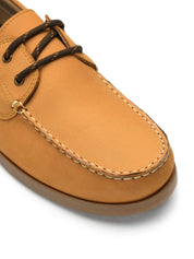 Tuscony Boat Shoe Slide Men’s Tan Casual Shoes Ergonstyle