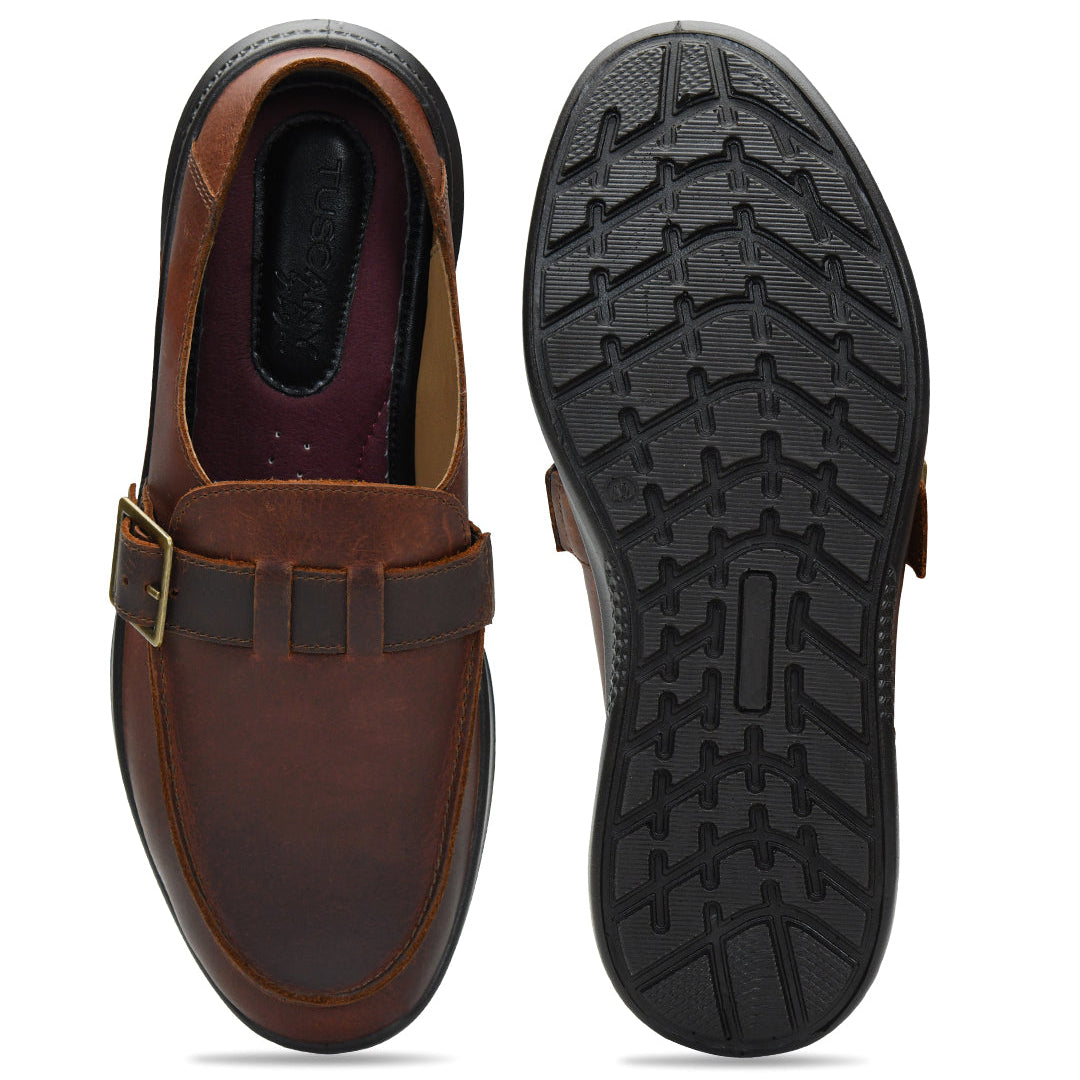 Tuscony Kyoto Dark Brown Mule – Sleek & Comfortable Ergonstyle