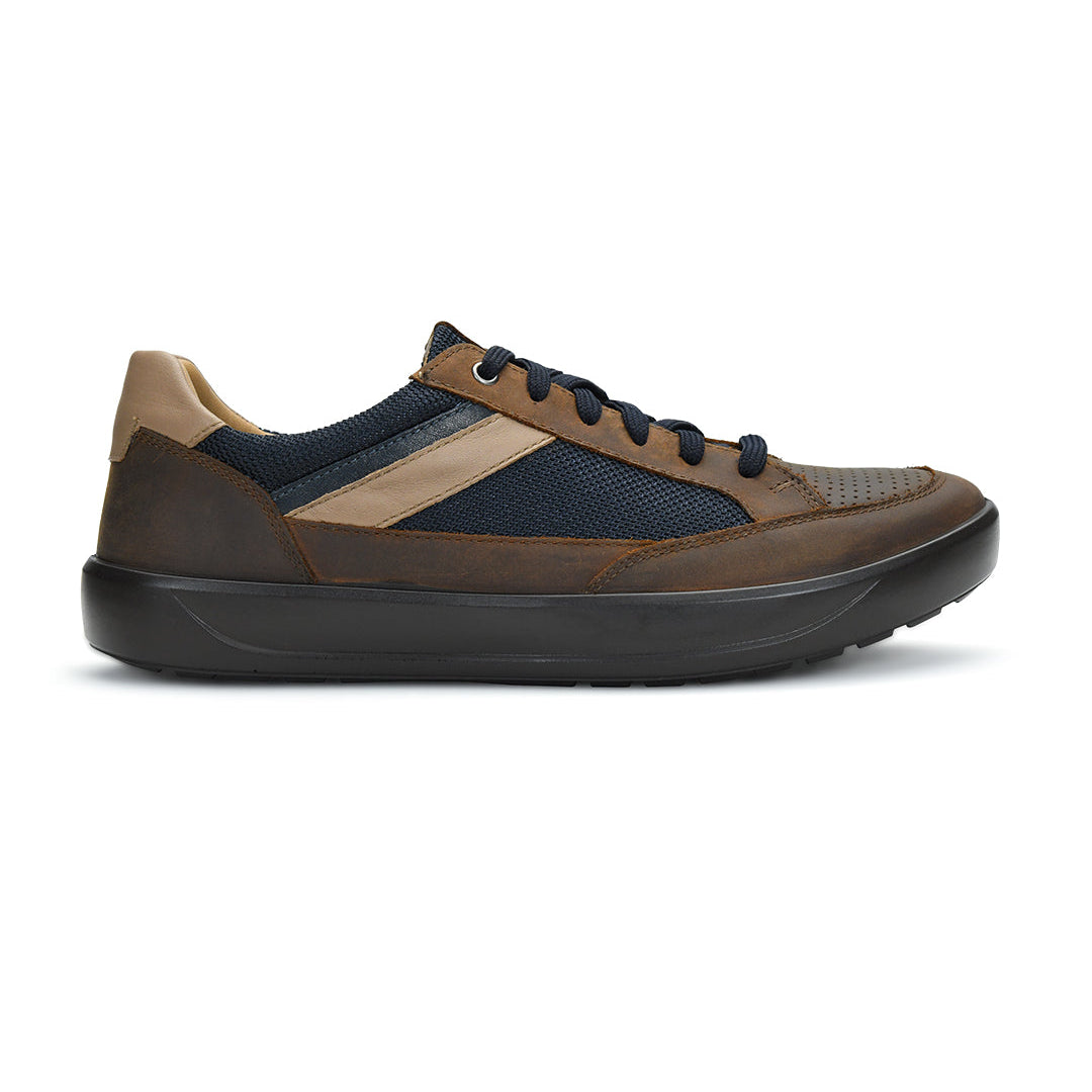 Tuscony Davos Men’s Brown Casual Sneakers Ergonstyle