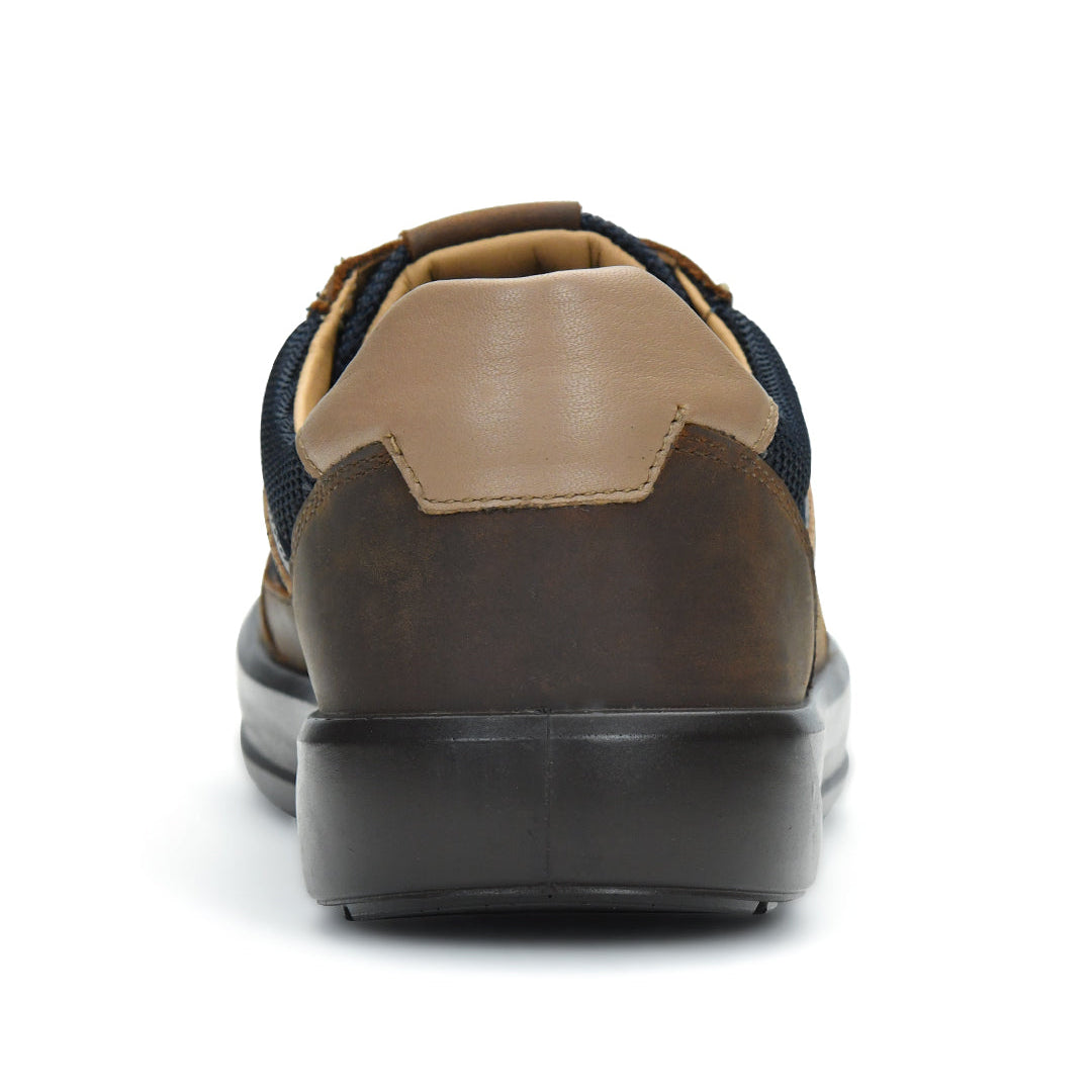 Tuscony Davos Men’s Brown Casual Sneakers Ergonstyle
