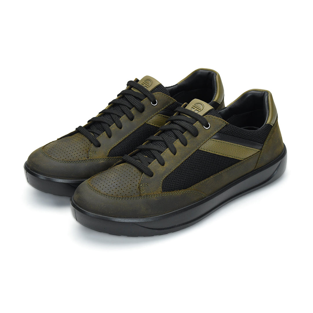 Tuscony Davos Men’s Green Casual Sneakers Ergonstyle