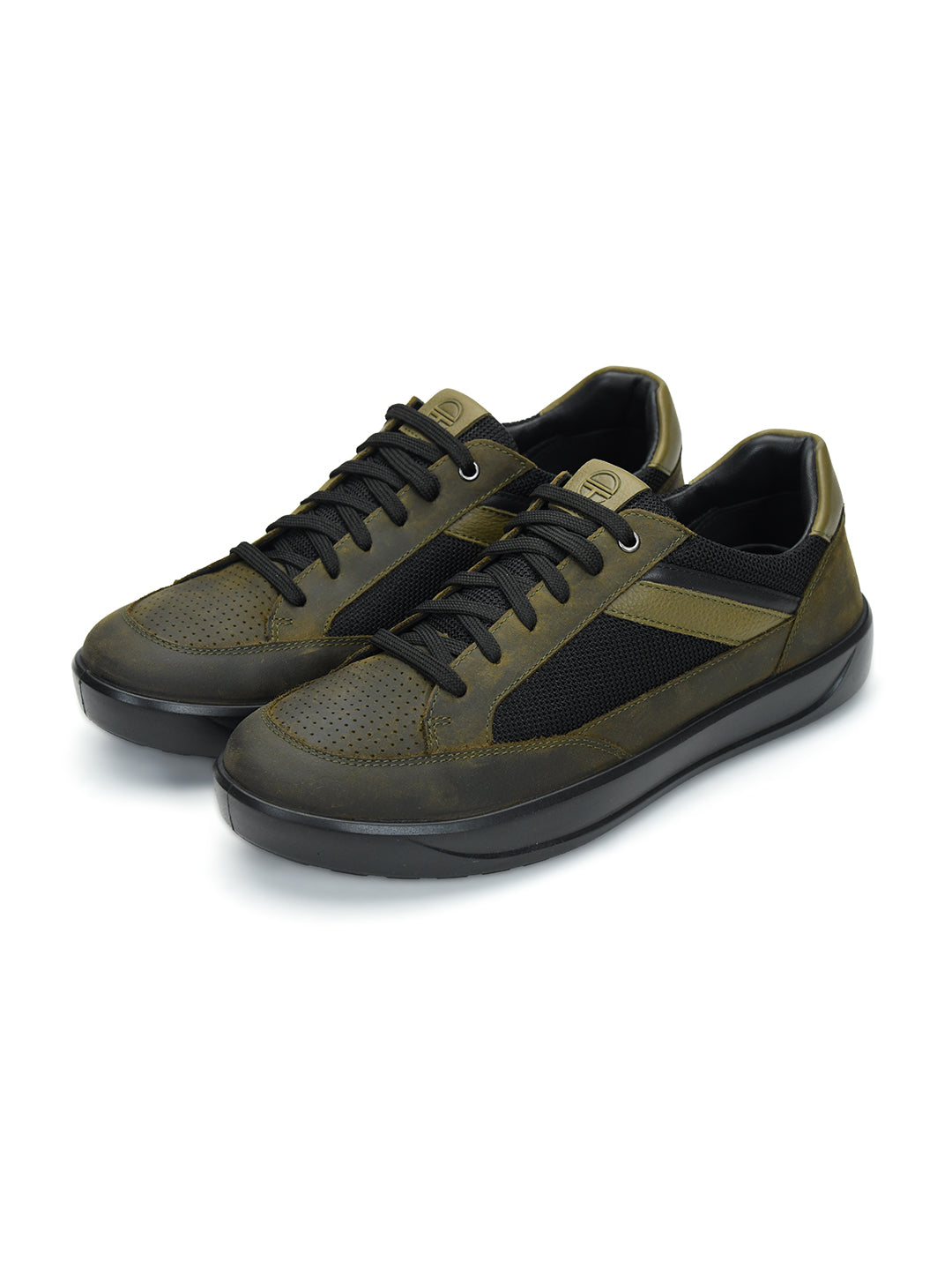 Tuscony Davos Men’s Green Casual Sneakers Ergonstyle