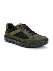 Tuscony Davos Men’s Green Casual Sneakers Ergonstyle