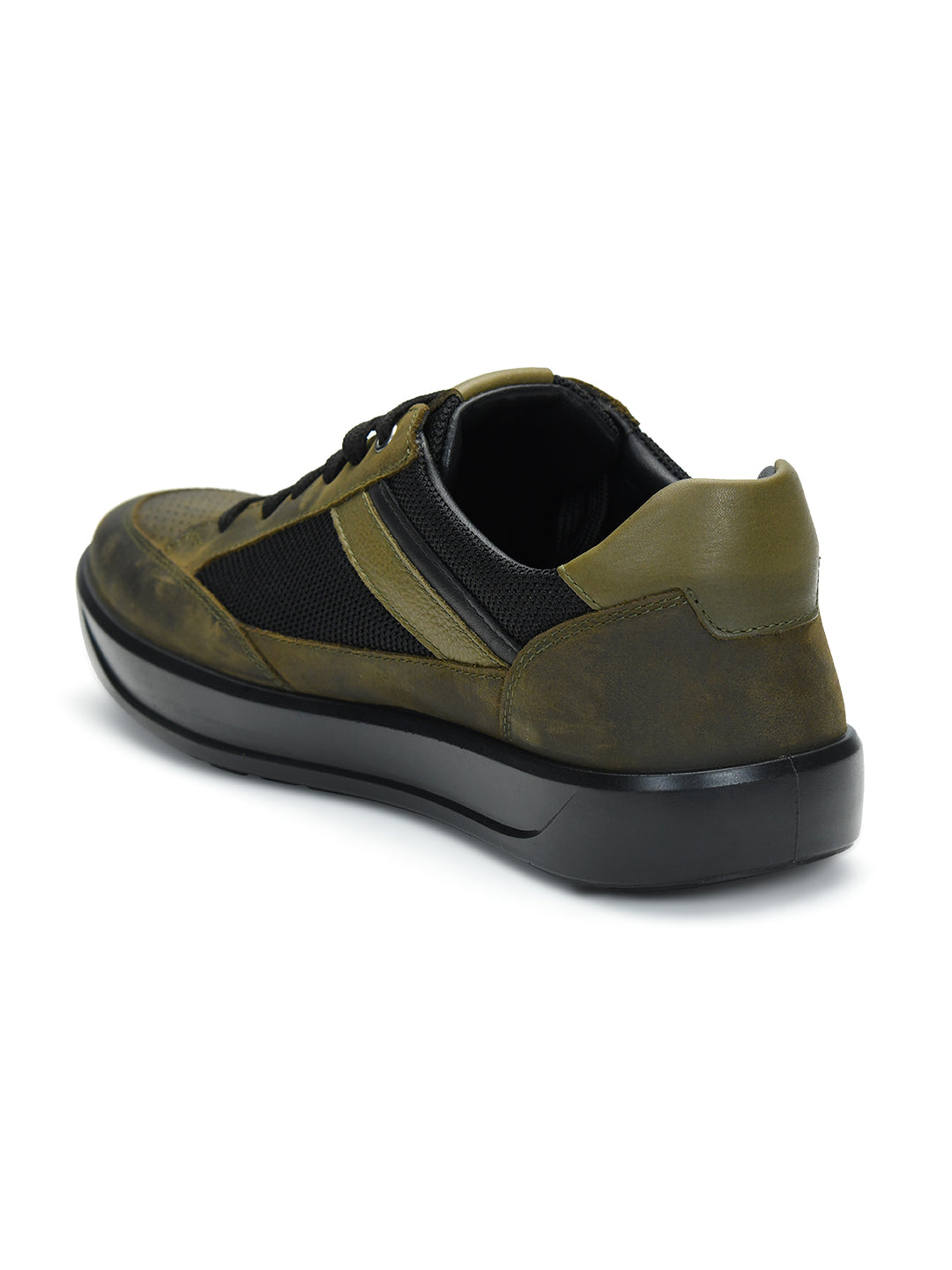 Tuscony Davos Men’s Green Casual Sneakers Ergonstyle