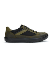 Tuscony Davos Men’s Green Casual Sneakers Ergonstyle