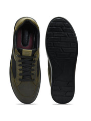 Tuscony Davos Men’s Green Casual Sneakers Ergonstyle