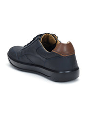 Tuscony Davos Men’s Zip‑In Navy Casual Sneakers Ergonstyle