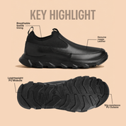 Outdoor EO-03 Men Black Shoes Ergonstyle