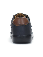 Tuscony Davos Men’s Zip‑In Navy Casual Sneakers Ergonstyle