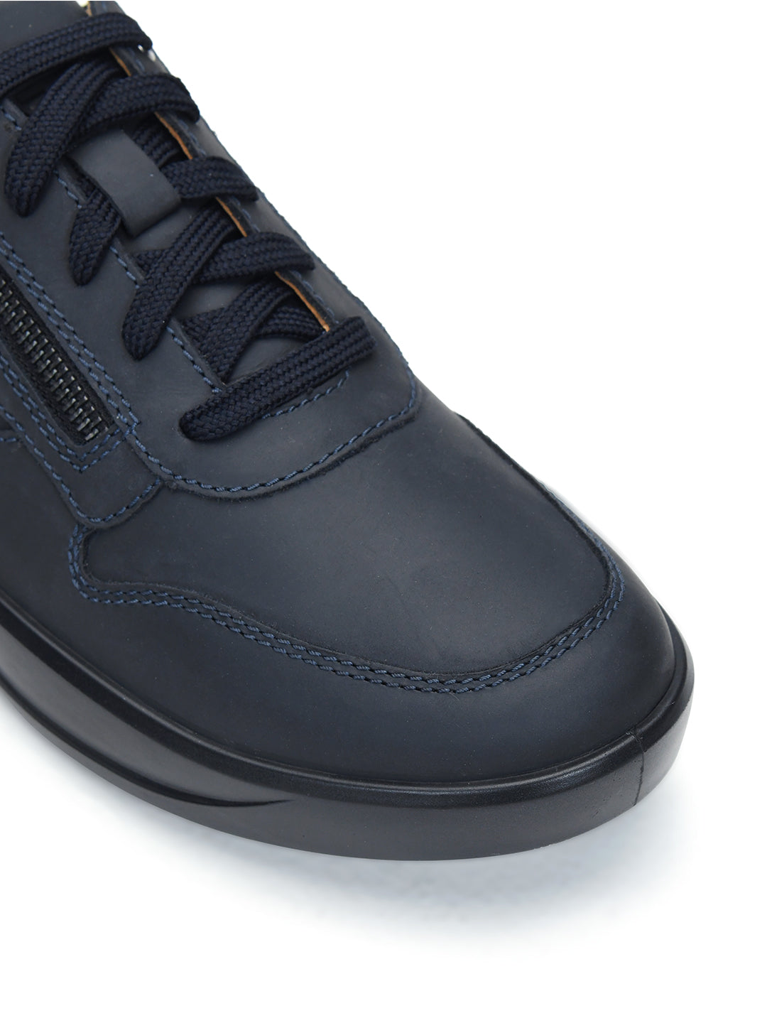 Tuscony Davos Men’s Zip‑In Navy Casual Sneakers Ergonstyle