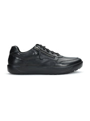Tuscony Davos Men’s Zip‑In Black  Casual Sneakers Ergonstyle