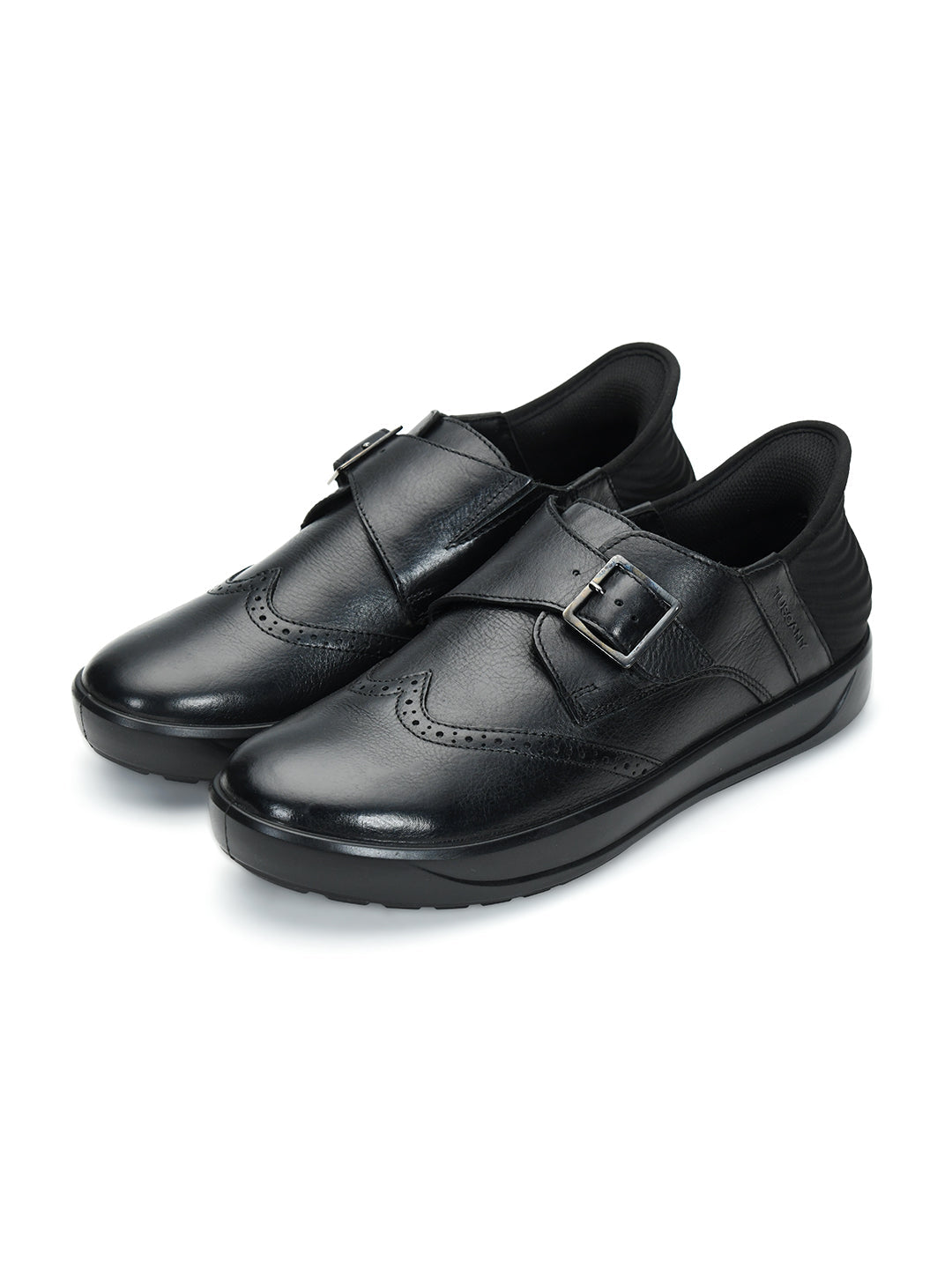 Tuscony Davos Monk Men’s Black Casual Shoes Ergonstyle