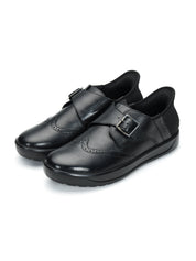 Tuscony Davos Monk Men’s Black Casual Shoes Ergonstyle
