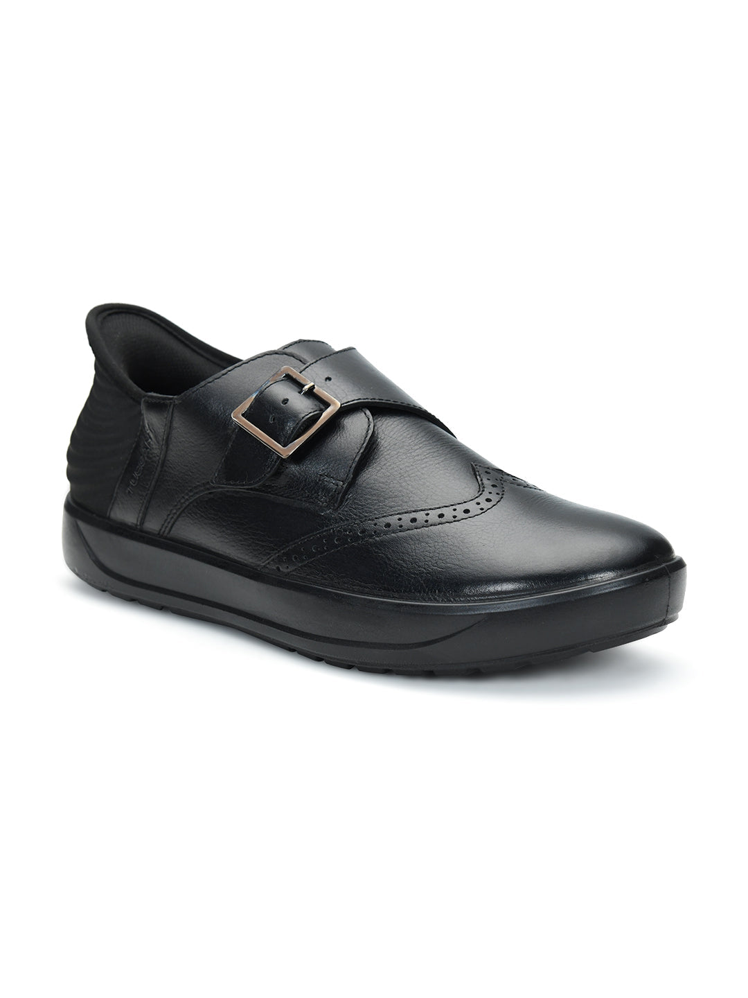 Tuscony Davos Monk Men’s Black Casual Shoes Ergonstyle