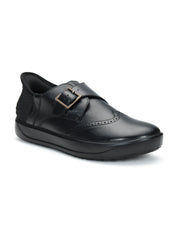Tuscony Davos Monk Men’s Black Casual Shoes Ergonstyle
