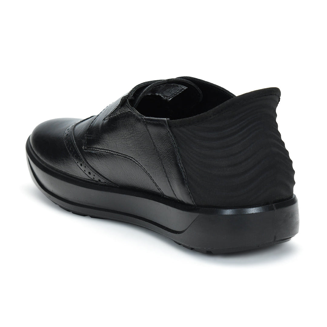 Tuscony Davos Monk Men’s Black Casual Shoes Ergonstyle
