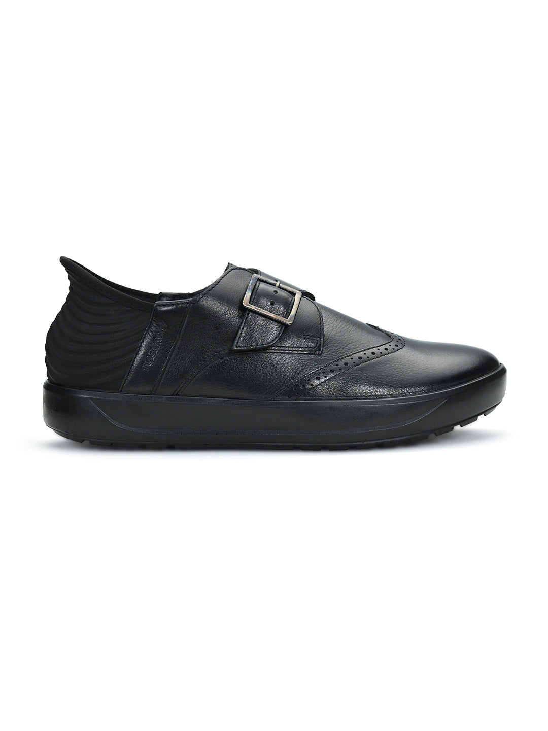 Tuscony Davos Monk Men’s Black Casual Shoes Ergonstyle