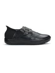 Tuscony Davos Monk Men’s Black Casual Shoes Ergonstyle