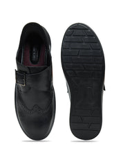 Tuscony Davos Monk Men’s Black Casual Shoes Ergonstyle