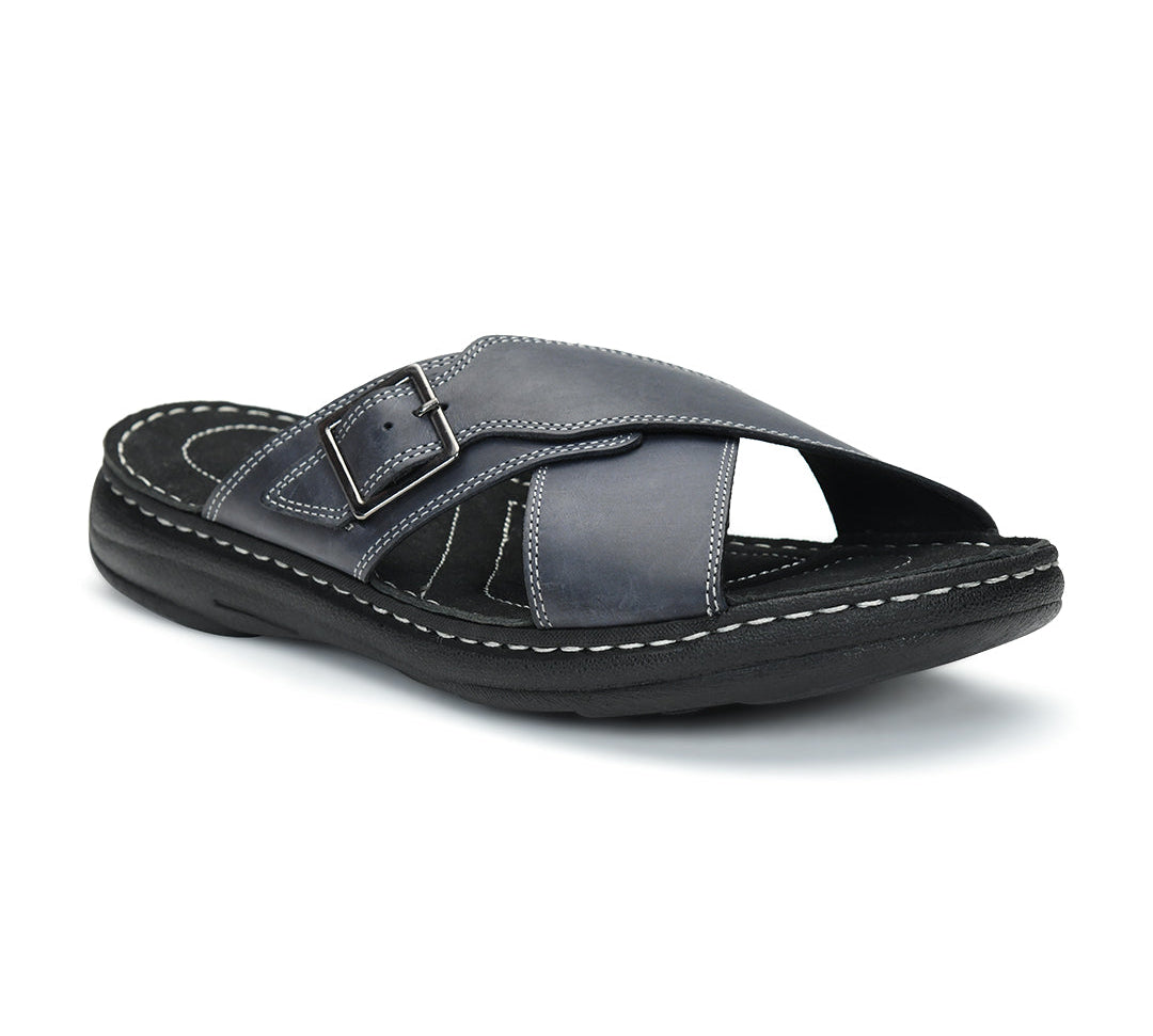 Tuscony Seville Men’s Navy Slipper – Comfort Meets Trendy Style Ergonstyle