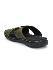 Tuscony Seville Men’s Green Slipper – Stylish & Comfortable Ergonstyle