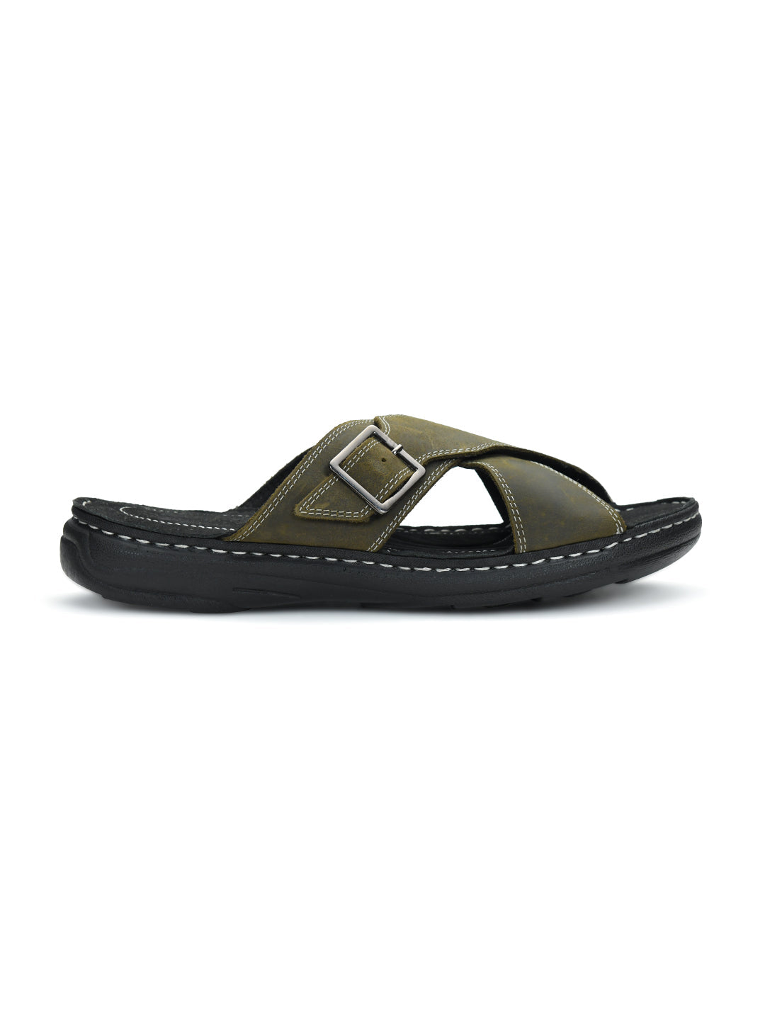 Tuscony Seville Men’s Green Slipper – Stylish & Comfortable Ergonstyle
