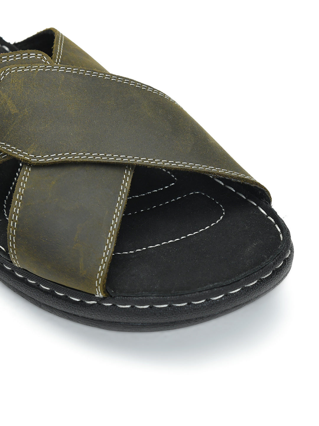 Tuscony Seville Men’s Green Slipper – Stylish & Comfortable Ergonstyle